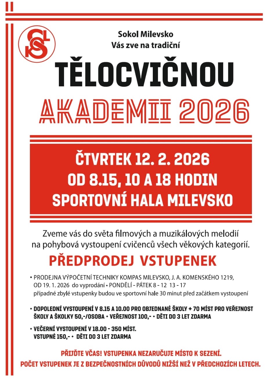 Plakát Sokolská akademie 2026