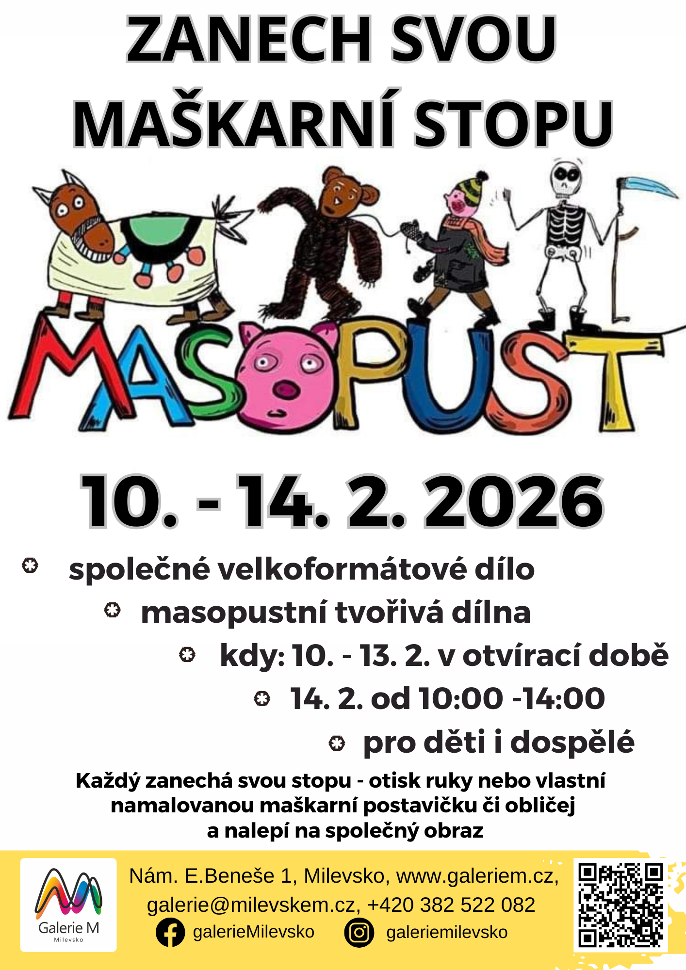 Plakát Zanech svou maškarní stopu