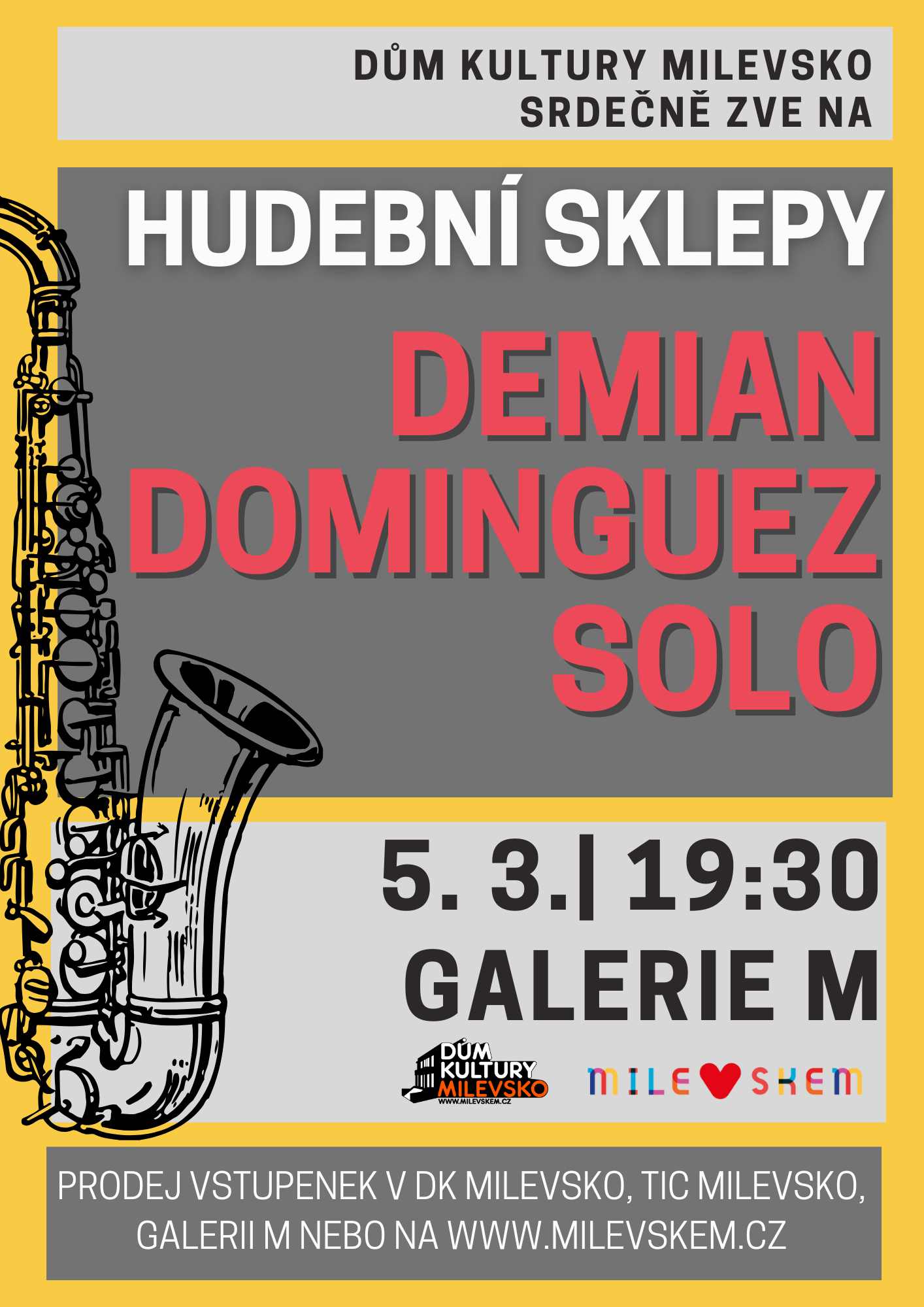 Plakát Hudební sklepy - Demian Dominguez solo