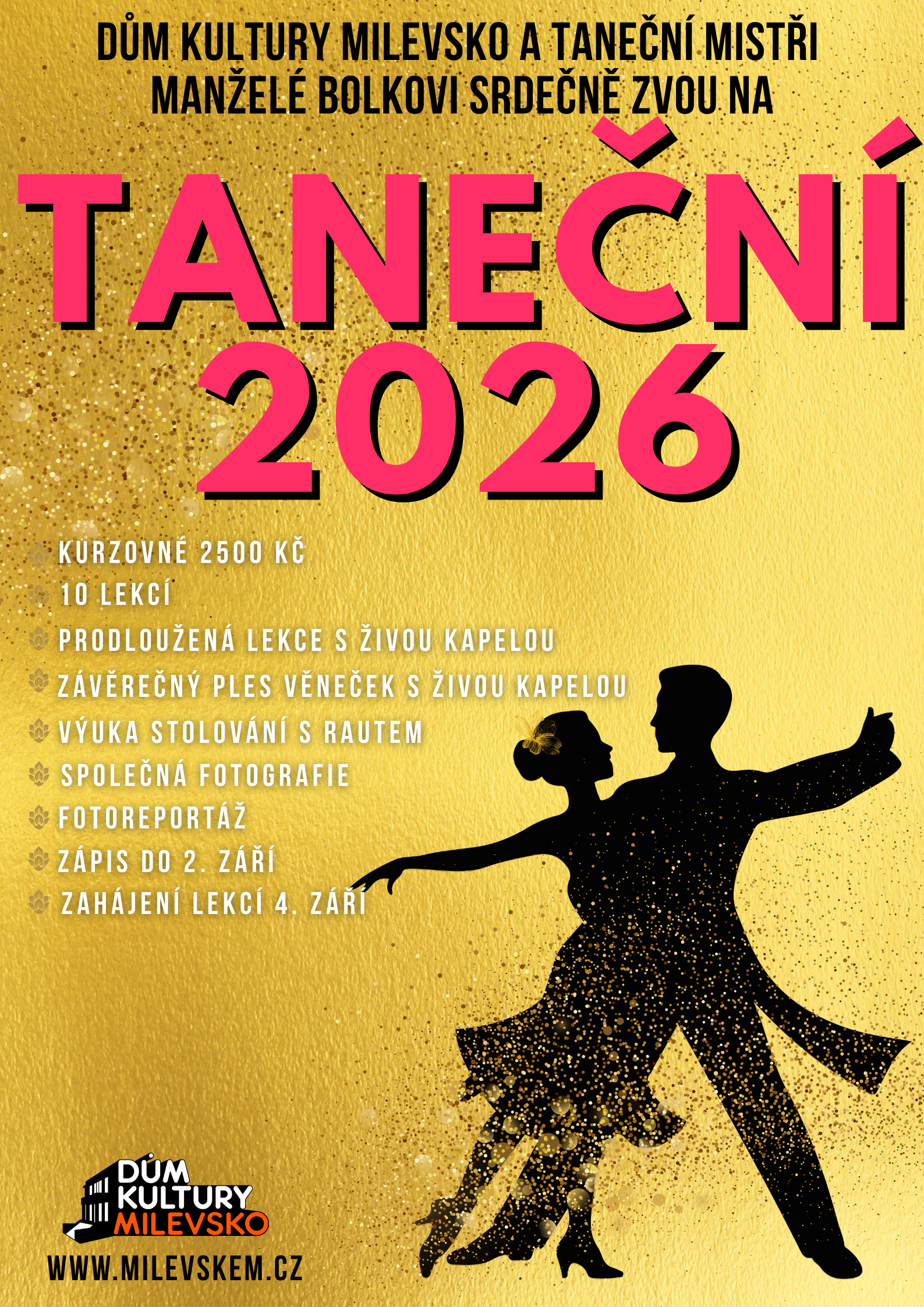 Plakát Taneční 2026