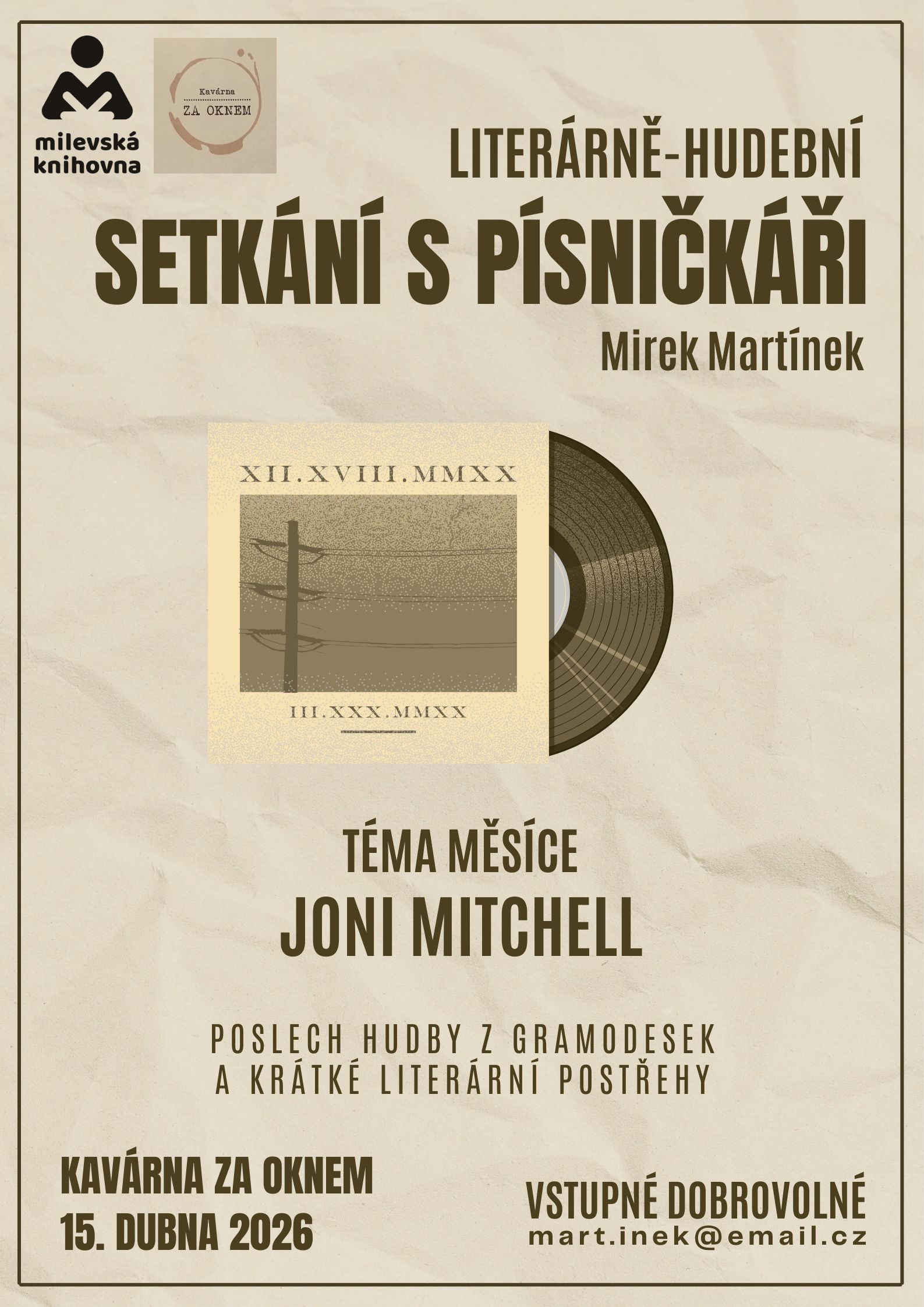 Plakát Literárně-hudební Setkání s písničkáři