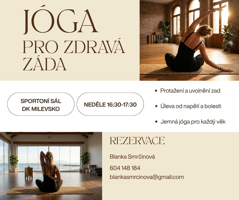 Plakát Jóga pro zdravá záda