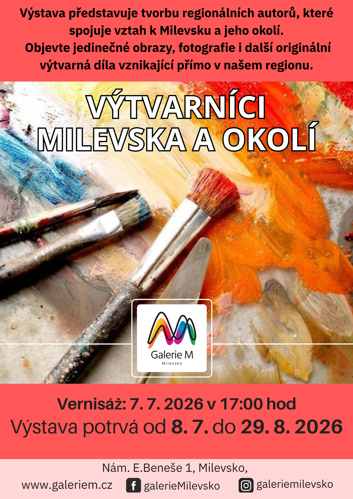 Plakát Výtvarníci Milevska a okolí