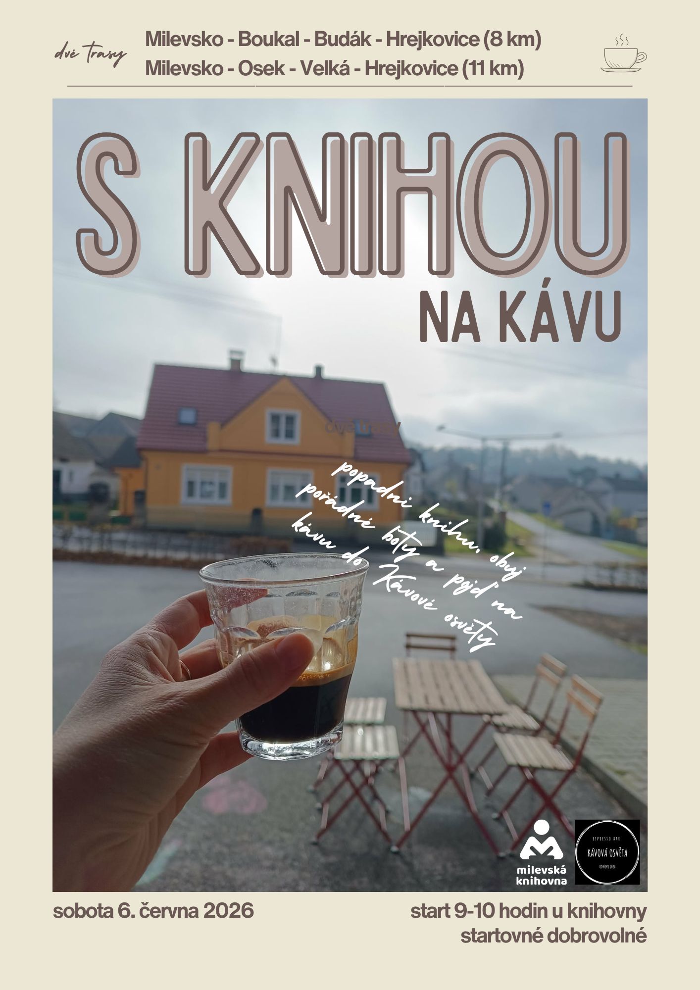 Plakát S knihou na kávu