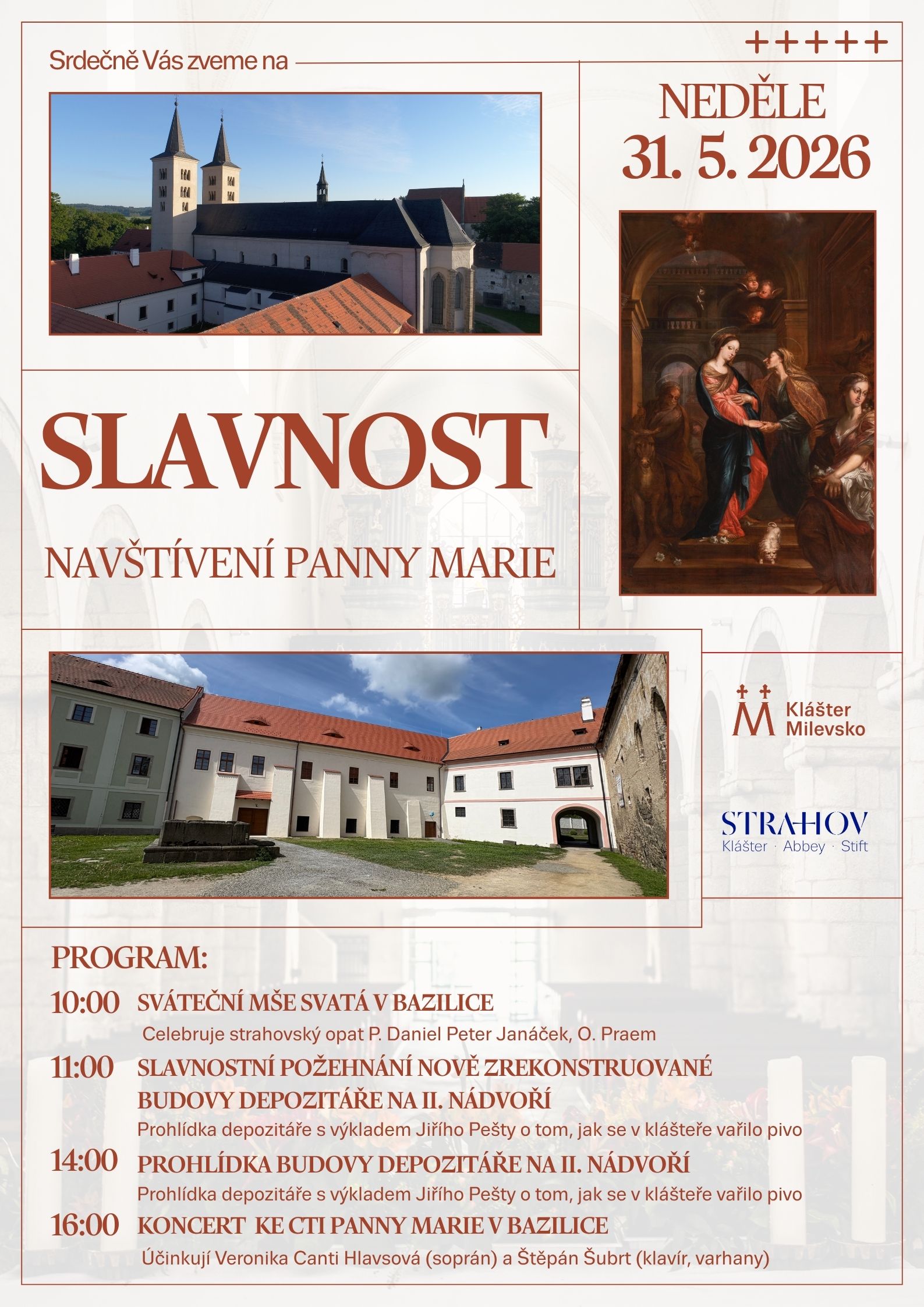 Plakát Slavnost Navštívení Panny Marie