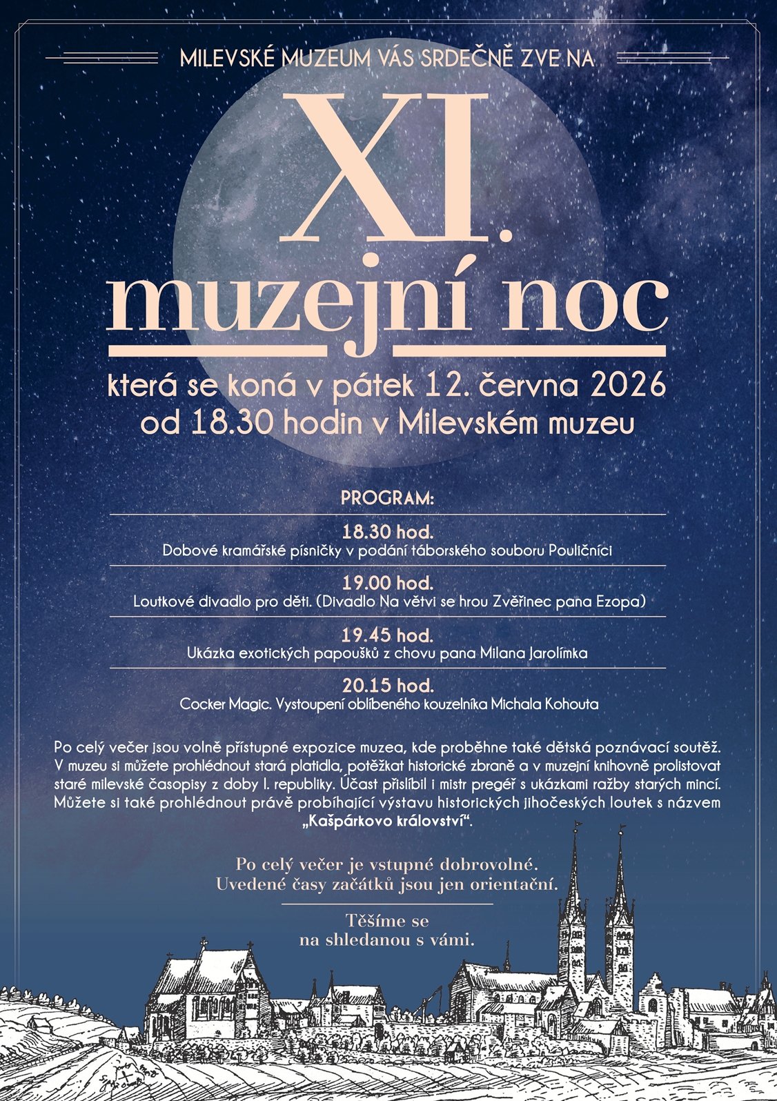 Plakát XI. muzejní noc