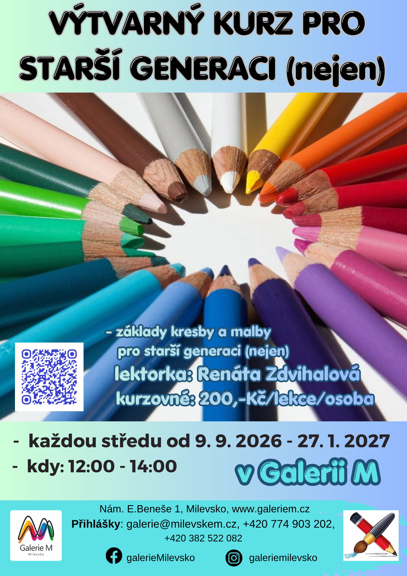 Plakát Výtvarný kurz pro starší generaci (nejen)