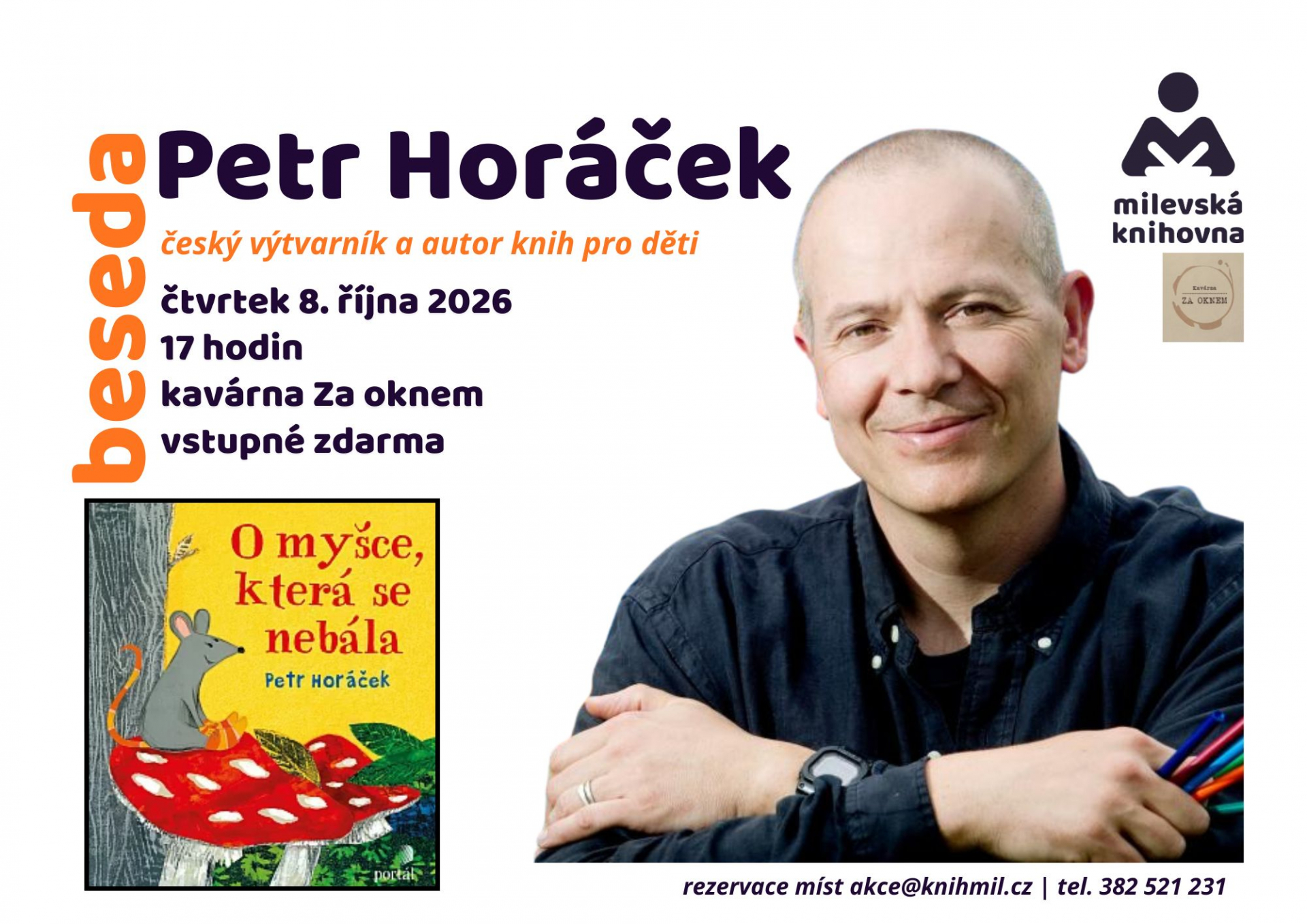 Plakát: Beseda: Petr Horáček