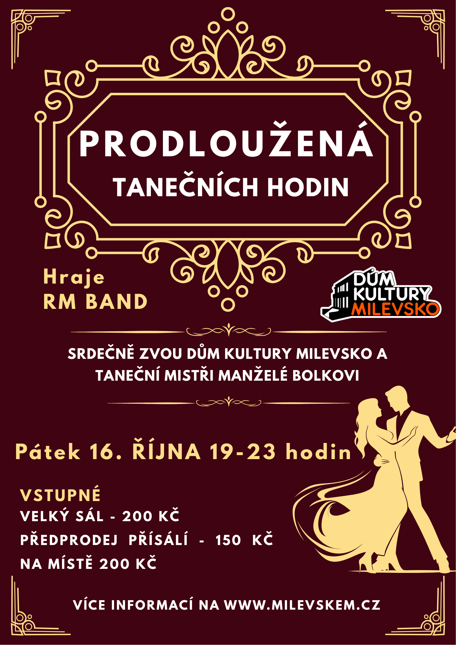 Plakát: Taneční 2026 - Prodloužená - přísálí